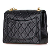 シャネル ミニマトラッセ ココマーク チェーン ショルダーバッグ ブラック ラムスキン レディース CHANEL 【中古】